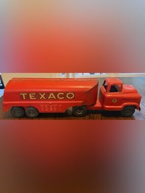 Vintage Buddy L Texaco Pressed Steel Tanker Truck Toy – 1950s Original
